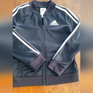 Adidas girls black track jacket